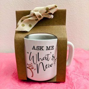 Engaged / Bridal Shower "Ask Me What's New" Mug